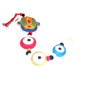 Hamsa Evil Eye Wool Hanging Decor World Market New Good Fortune